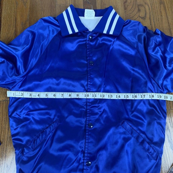 VTG Howe 22nd Grammy Awards 1980 Satin Blue Jacket 70s 80s Blue SZ Small - Picture 6 of 10